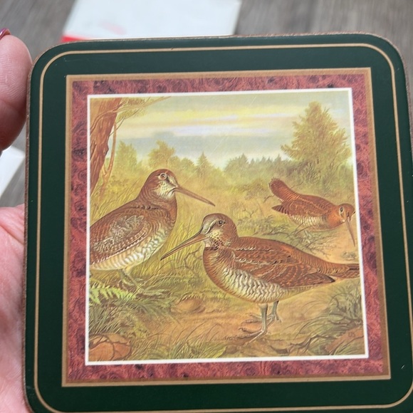 Vintage Pimpernel Game Bird Coaster Set x6 in original box - Picture 14 of 14